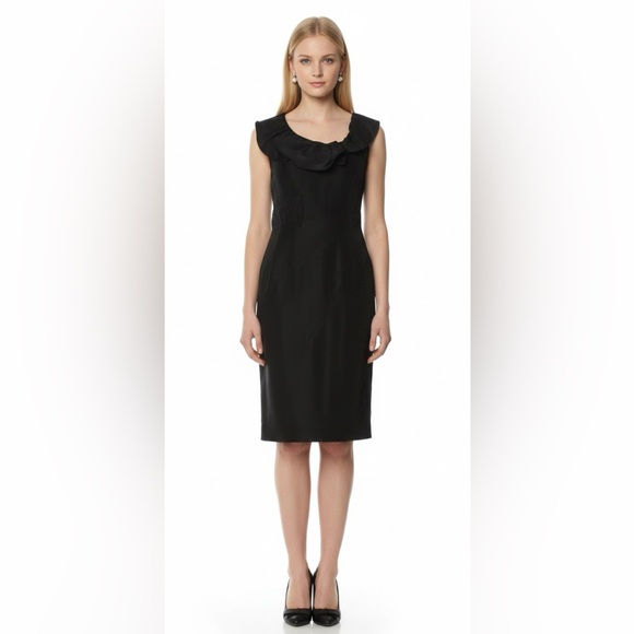 Oscar de la Renta Black Silk Dress